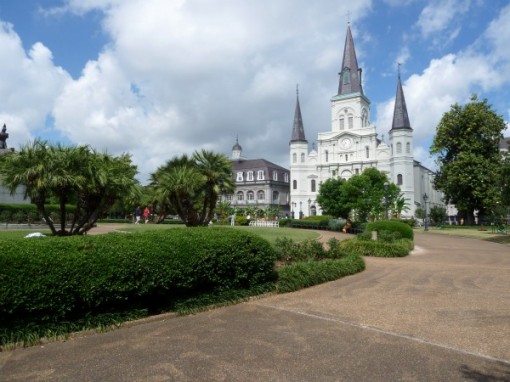 New Orleans - Place d'Armes Park & St. Louis Cathedral