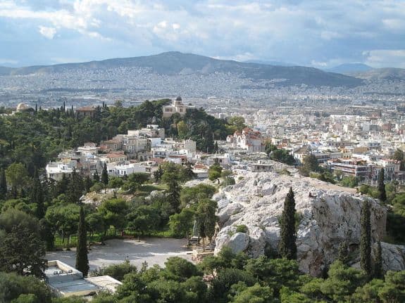 View of Athens, Greece from the Acropolis