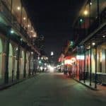 Bourbon street at night, New Orleans