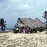 Kuna dwelling in San Blas islands, Panama