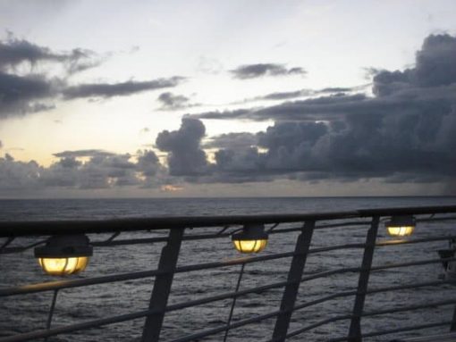 Transatlantic sky. (photo by Tui Snider)