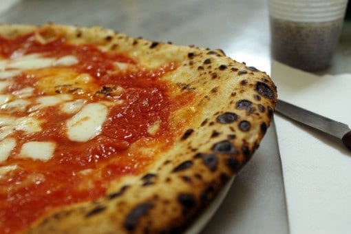 margherita pizza at Da Michele, Naples, Italy