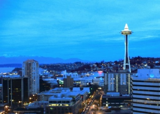 Seattle vivid at dusk