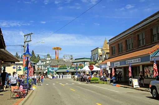 Front Street in Poulsbo Washington