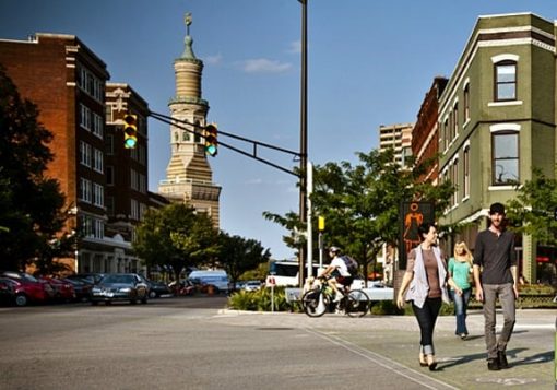 Mass Ave walkers