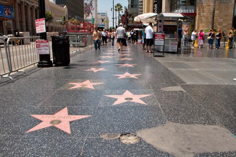 hollywood stars sidewalk photo