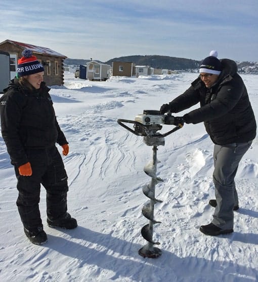 ice fishing