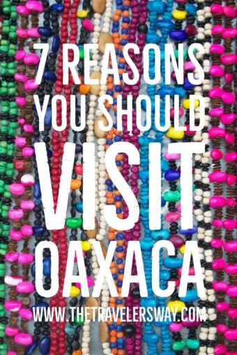 Oaxaca is a Spanish colonial town, with an extremely well maintained historical center. Buildings are painted in shades of deep yellows, oranges, and reds, as well as blue, green, even pink. Mountains surround the city, giving the horizon texture. And the light has a special quality, which makes almost every picture you take of the colorful buildings against the blue sky particularly vibrant.