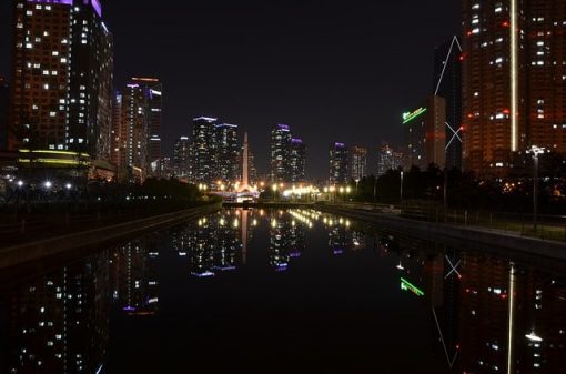 incheon south korea at night