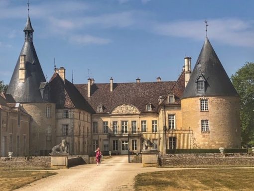 A castle in burgundy france