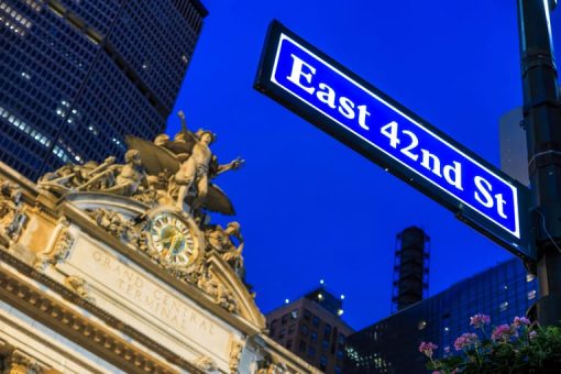 Grand Central Station and 42nd Street signage