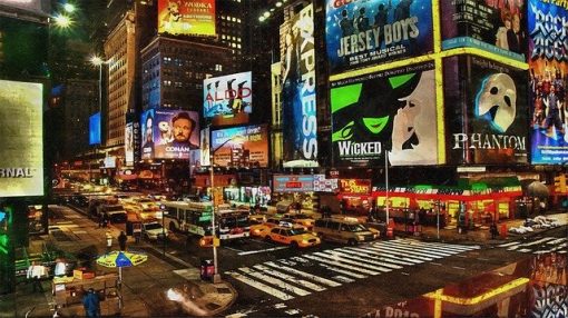 Times Square at night